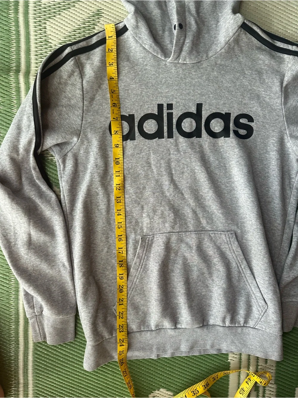 adidas grey hoodie size small